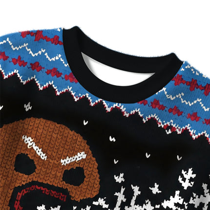 Uglysweatershops Gingerbread Monster Christmas Ugly Sweater