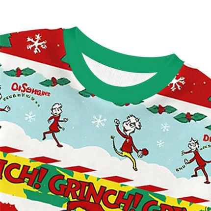 Uglysweatershops Dacing Funny Christmas Ugly Sweatshirt