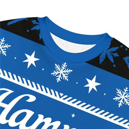 Uglysweatershops Land of Sky Blue Christmas Ugly Sweatshirt