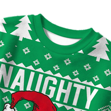 Uglysweatershops Naughty Holiday Christmas Ugly Sweater