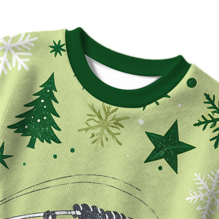 Uglysweatershops Vintage Golf Bear Brew Christmas Ugly Sweater