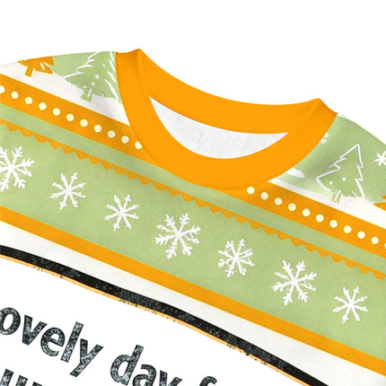 Uglysweatershops Lovely Day Christmas Ugly Sweatshirt
