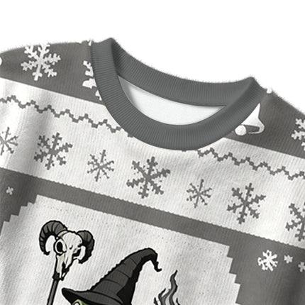 Uglysweatershops Witch Frog Christmas Ugly Sweater