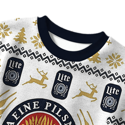 Uglysweatershops White Lite Christmas Ugly Sweater