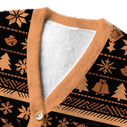Uglysweatershops Brew Strikes Again Bowling Fuzzy Ugly Cardigan Sweatshirt