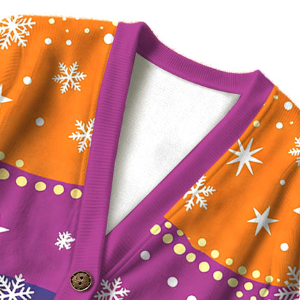 Uglysweatershops Tropical Fish Ugly Cardigan Sweater