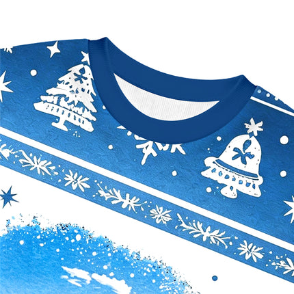 Uglysweatershops Beach Surf Christmas Ugly Sweatshirt