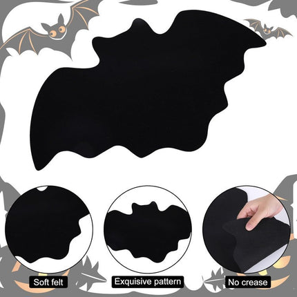 Uglysweatershops Halloween 5-pack Bat Non-slip Felt Placemats