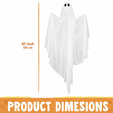 Uglysweatershops Halloween Glowing Ghost LED String Ornaments