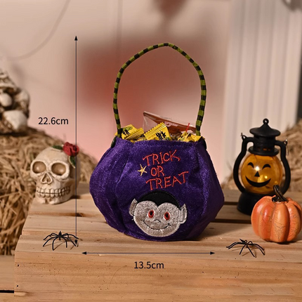 Uglysweatershops Halloween 4-piece Flannel Candy Tote Bag