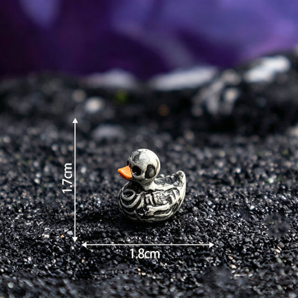 Uglysweatershops Halloween 10-Pack Hell Skull Duck Resin Crafts