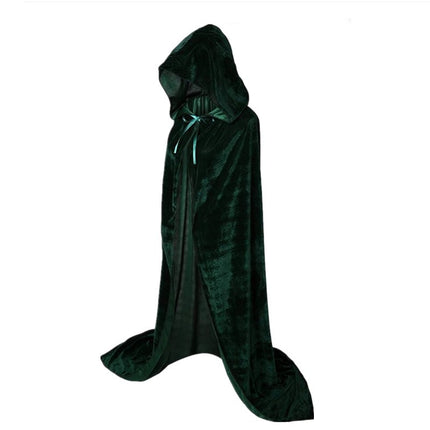 Uglysweatershops Halloween Medieval Wizard Cosplay Hooded Long Cloak