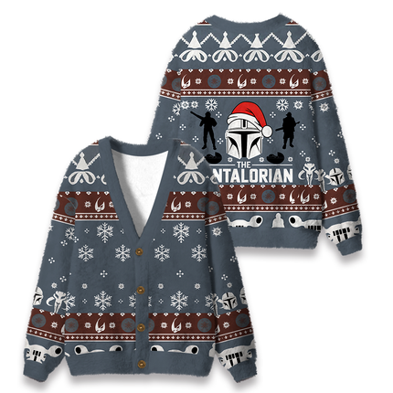 Uglysweatershops Movie Funny Fuzzy Ugly Cardigan Sweatshirt