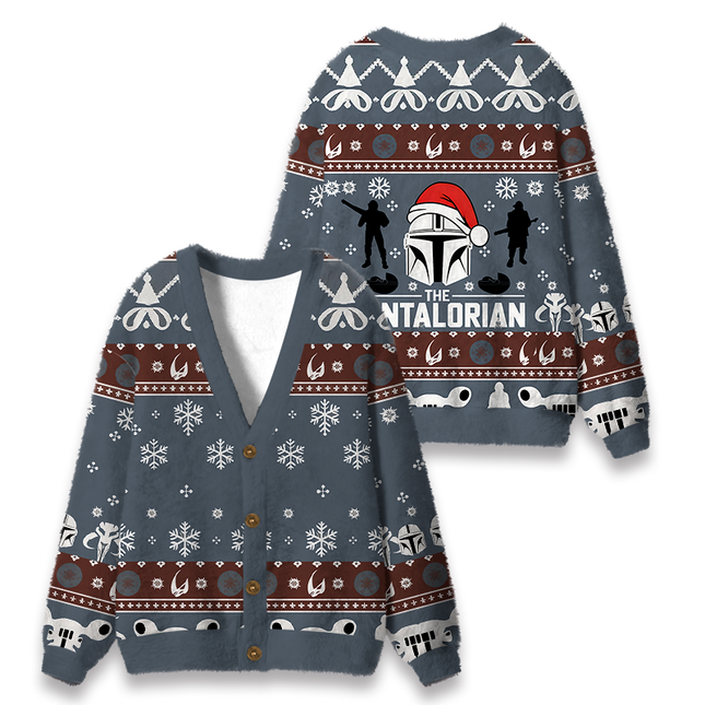 Uglysweatershops Movie Funny Fuzzy Ugly Cardigan Sweatshirt