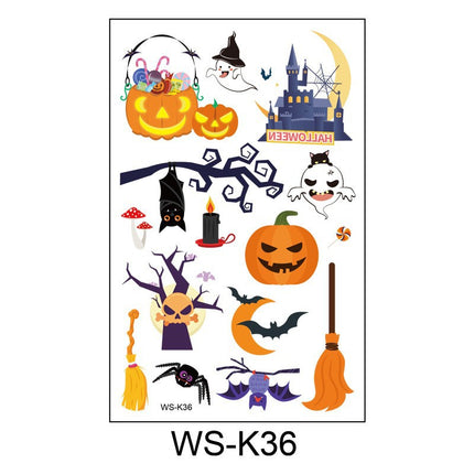 Uglysweatershops Random 10-piece Children's Cartoon Glowing Tattoo Stickers