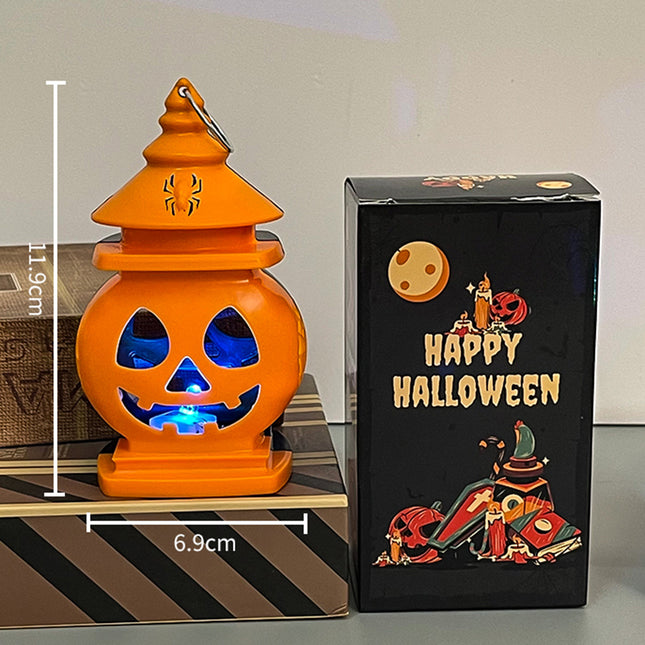 Uglysweatershops Halloween Festive Decorative Pumpkin Lamp