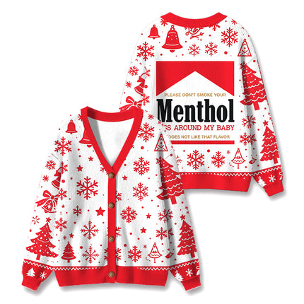 Uglysweatershops Pleae Don't Ugly Cardigan Sweater