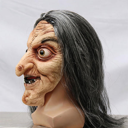 Uglysweatershops Halloween Terrifying Long-haired Witch Hood