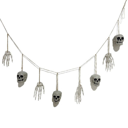 Uglysweatershops Halloween 2-Pack Skull Hand Bone Wall Hanging Decorations