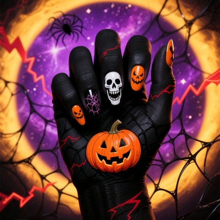 Uglysweatershops Halloween Cute Quirky Hot Girl Vibe Section Eight Press-on Nails