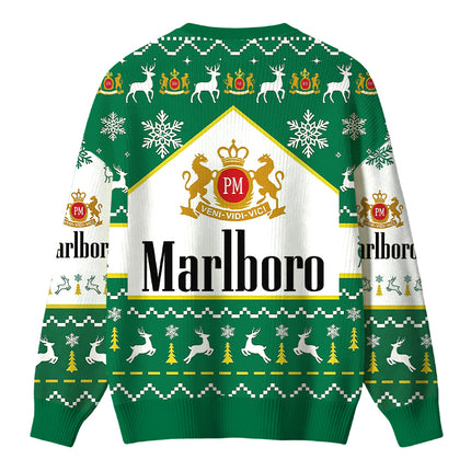 Uglysweatershops Vintage Cig Christmas Ugly Sweater