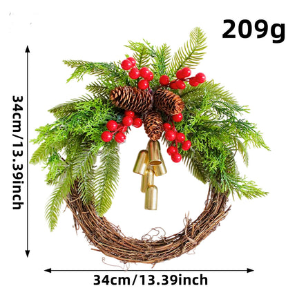 Uglysweatershops Christmas Bohemian Wind Chime Wreath