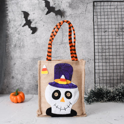 Uglysweatershops Halloween Vintage Linen Candy Tote Bag