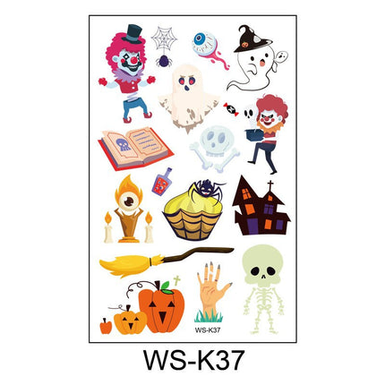 Uglysweatershops Random 10-piece Children's Cartoon Glowing Tattoo Stickers