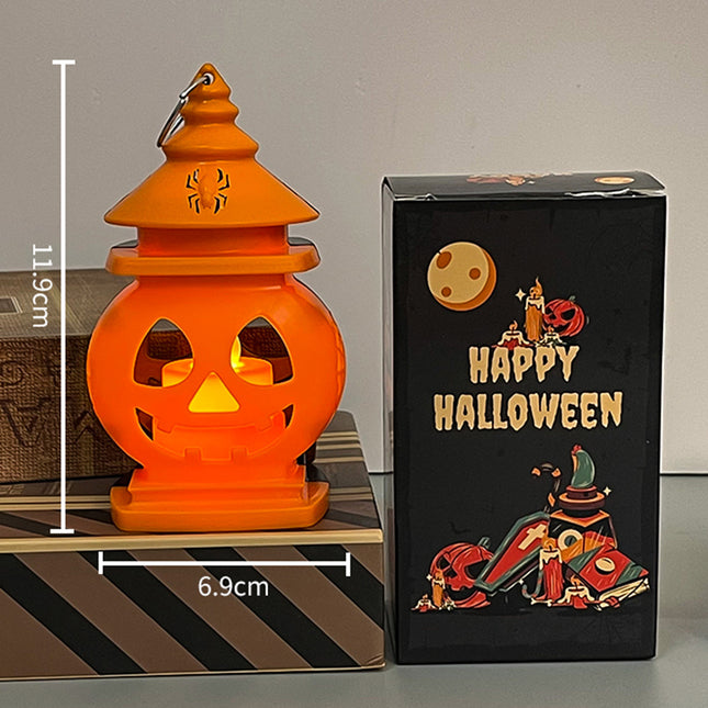 Uglysweatershops Halloween Festive Decorative Pumpkin Lamp