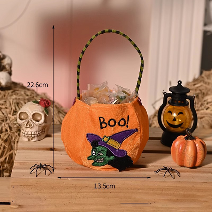 Uglysweatershops Halloween 4-piece Flannel Candy Tote Bag