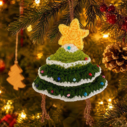 Uglysweatershops Pet Christmas Tree Knit Hat