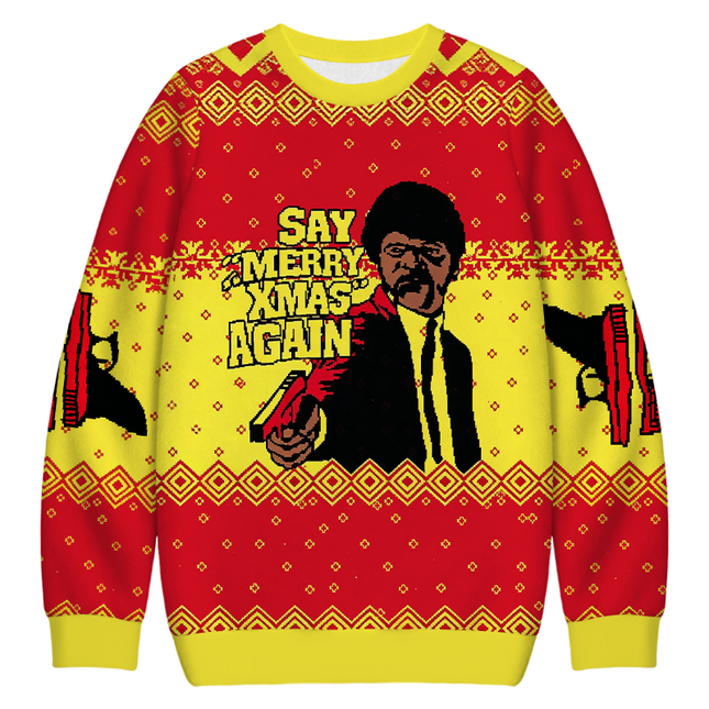 Uglysweatershops Merry Xmas Again Christmas Ugly Sweatshirt