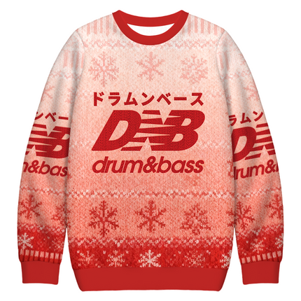 Uglysweatershops Drum And Bass Japan Christmas Ugly Sweatshirt