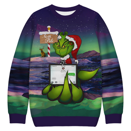Uglysweatershops Savage Funny Christmas Ugly Sweatshirt