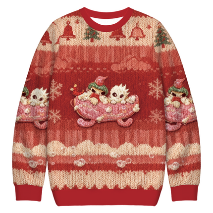 Uglysweatershops Exploring With Friends Christmas Ugly Sweatshirt