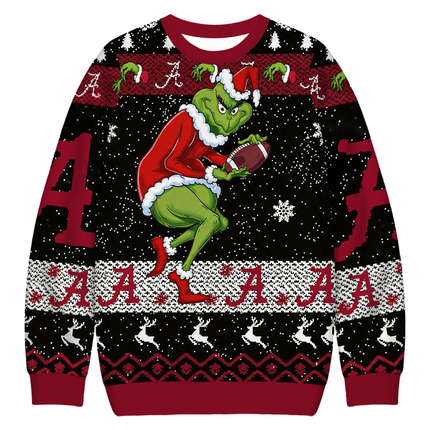 Uglysweatershops Stole Footbal Christmas Ugly Sweatshirt