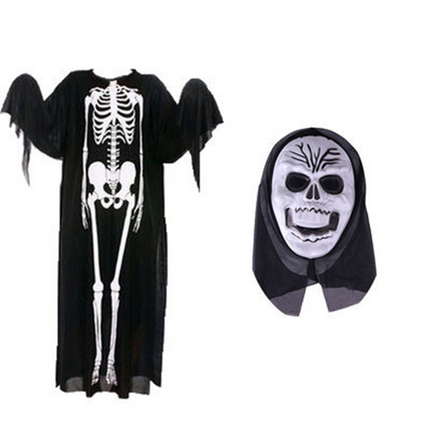 Uglysweatershops Halloween Adult Skeleton Ghost Costume