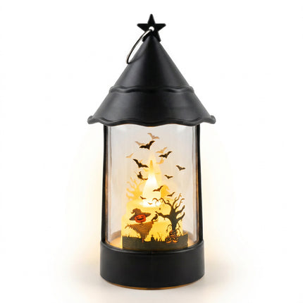 Uglysweatershops Halloween 2-pack Retro Cylindrical Silhouette Hand Lamp