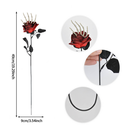 Uglysweatershops 10-Piece Halloween Demon Eye 10-piece Simulation Rose Decoration