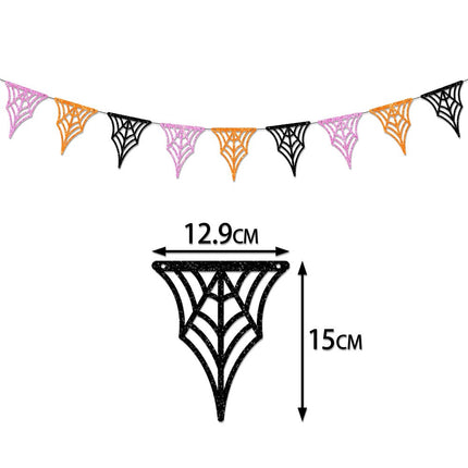 Uglysweatershops Halloween 6-Pack Colorful Ghost Spider Bat Banner