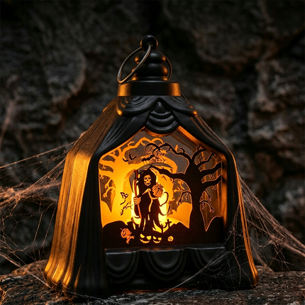 Uglysweatershops Halloween Retro-style Shadow Electronic Candle Lamp