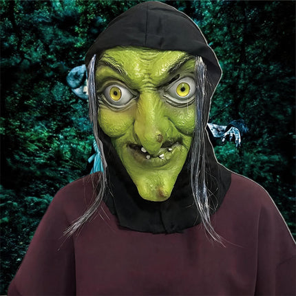 Uglysweatershops Halloween Terrifying Long-haired Witch Hood