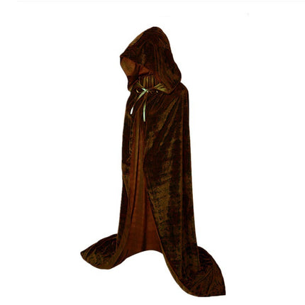 Uglysweatershops Halloween Medieval Wizard Cosplay Hooded Long Cloak