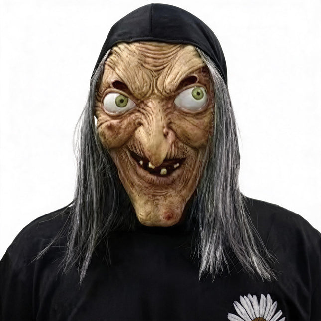 Uglysweatershops Halloween Terrifying Long-haired Witch Hood
