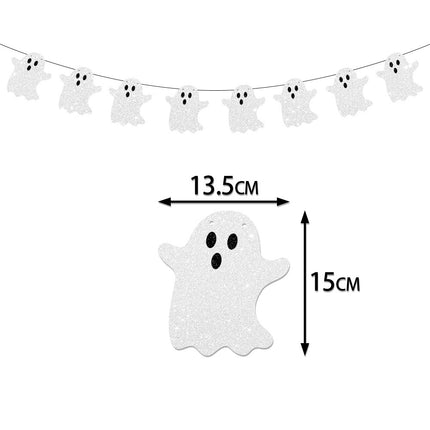 Uglysweatershops Halloween 6-Pack Colorful Ghost Spider Bat Banner