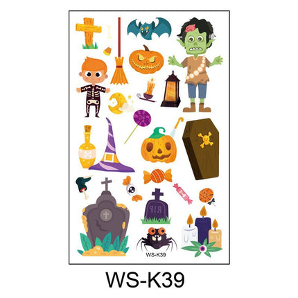 Uglysweatershops Random 10-piece Children's Cartoon Glowing Tattoo Stickers