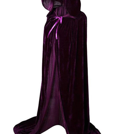 Uglysweatershops Halloween Medieval Wizard Cosplay Hooded Long Cloak