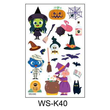 Uglysweatershops Random 10-piece Children's Cartoon Glowing Tattoo Stickers