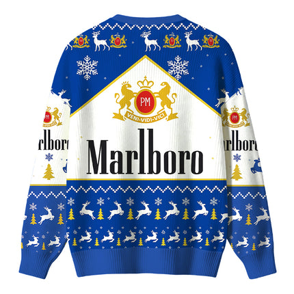Uglysweatershops Vintage Cig Christmas Ugly Sweater