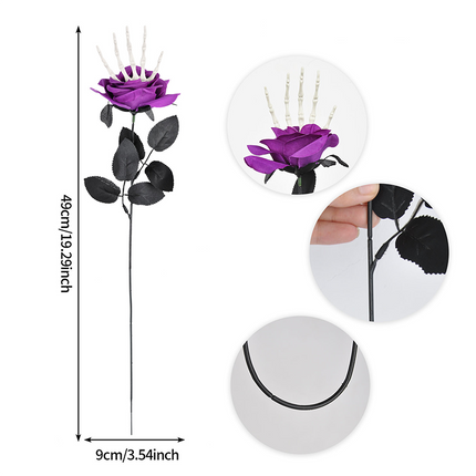 Uglysweatershops 10-Piece Halloween Demon Eye 10-piece Simulation Rose Decoration